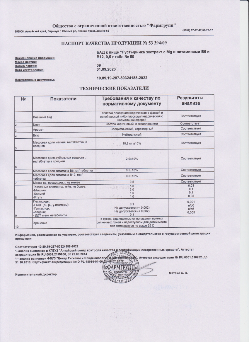 Паспорт №092023